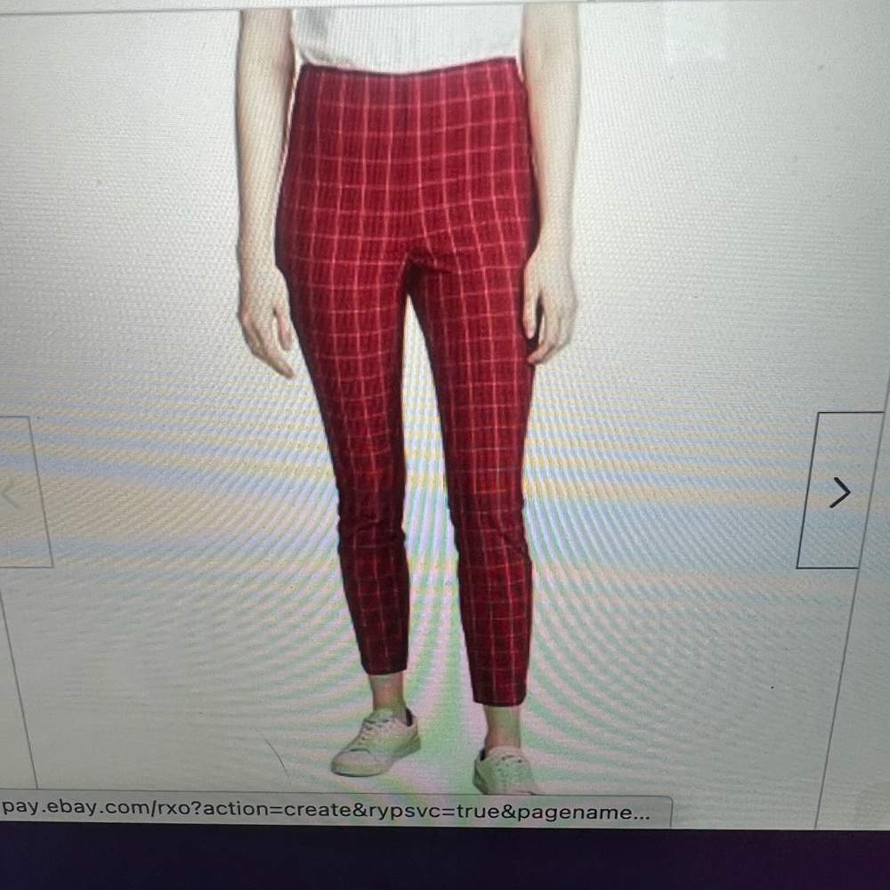rag and bone red multi simone high rise